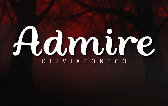 Admire: The Cinematic Script Font for Bold Design