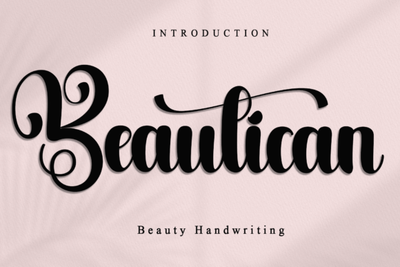 Beautican: The Script Font for Elegant Branding