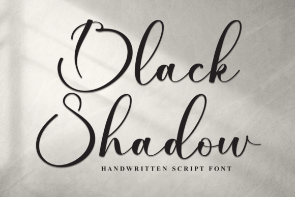 Black Shadow: A Font for Moments That Matter