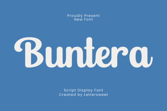 Buntera: The Friendly Script Font for Modern Brands