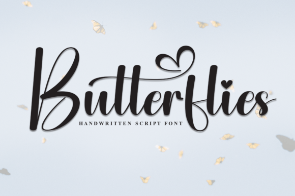 Butterflies: A Script Font for Modern Creative Projects