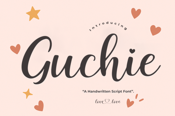 Guchie: Where Modern Script Meets Whimsical Sophistication