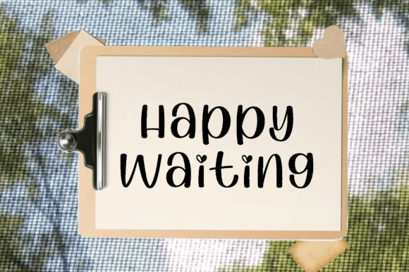 Happy Waiting: A Script Font with Graceful, Modern Style