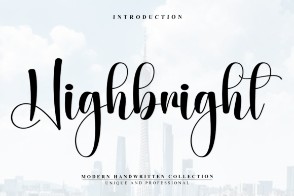 Highbright: The Modern Script Font for Luxurious Branding