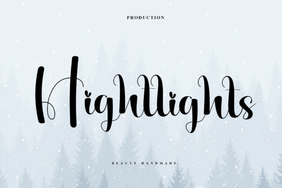 Hightlights: A Script Font for Elegant Branding