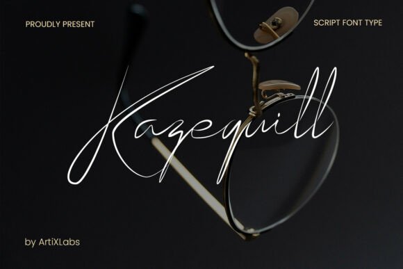 Kazequill: A Script Font for Modern Luxury