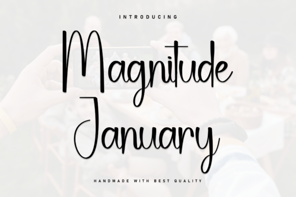 Magnitude January: A Bold Script with a Contemporary Signature