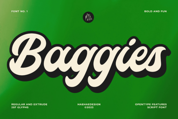 Meet Baggies: The Bold Script Display Typeface with Retro Soul
