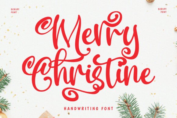Merry Christine: A Handwritten Font for a Festive Brand Identity