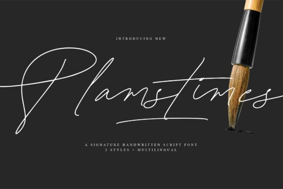 Plamstimes: The Stylish Script Font for Modern Designers