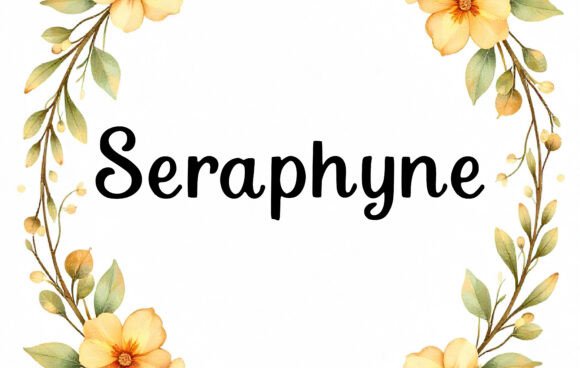 Seraphyne: A Handwritten Font with Heart and Whimsy